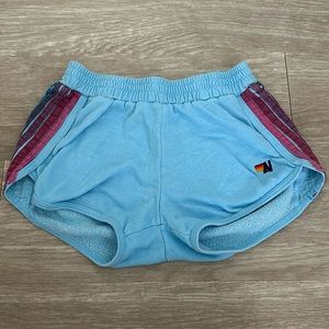 light blue aviator nation comfy shorts